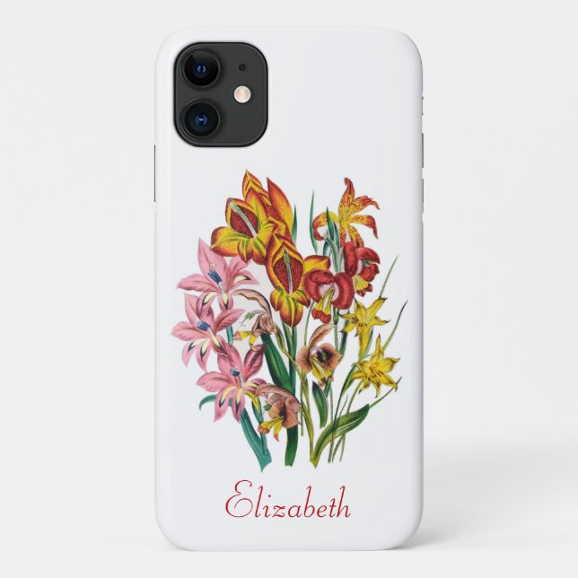 Personalisierte Gladiolen Case-Mate iPhone Hülle (Rückseite)