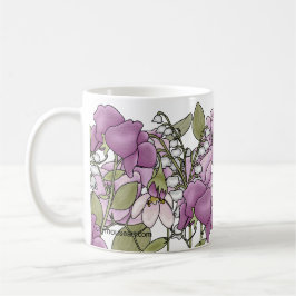 Personalisierte Gladiolen Kaffeetasse