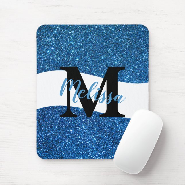 Personalisierte Glitzer-Mauspad Mousepad (Mit Mouse)
