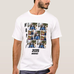 Personalisierte glückliche 2025 Erinnerungen Fotoc T-Shirt