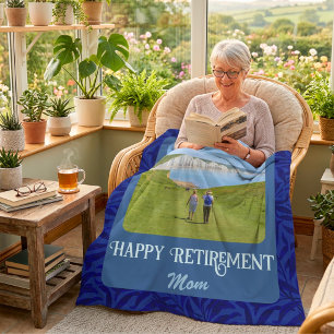 Personalisierte glückliche Renten-Geschenke für Ma Fleecedecke