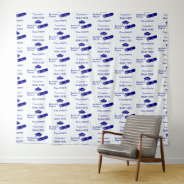 Personalisierte Glückwunsch Graduiertenkolorierung Wandteppich