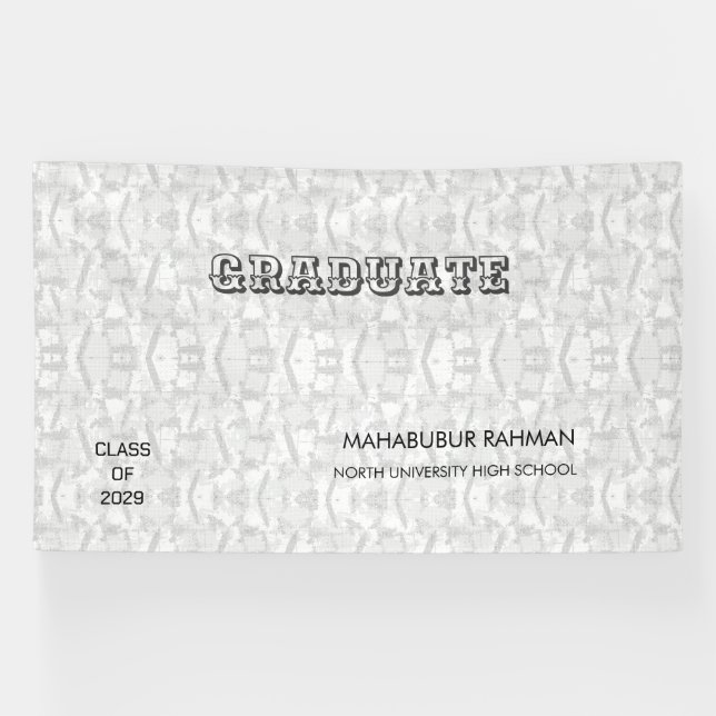 Personalisierte Glückwunsch Unterschreiben Banner (Horizontal)