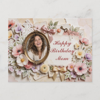 Personalisierte Glückwunschkarte zum Geburtstag Ma Postkarte