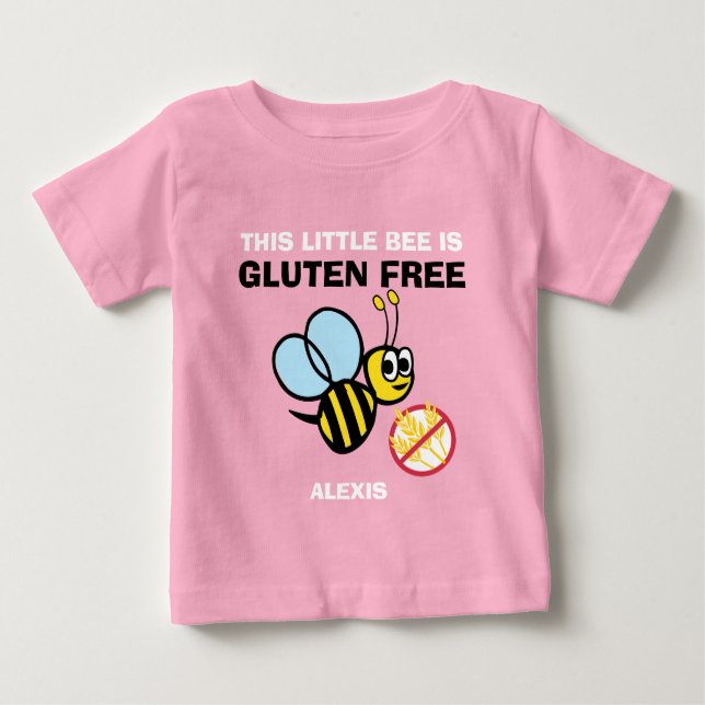 Personalisierte Gluten-freie Baby T-shirt (Vorderseite)
