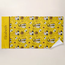 Personalisierte Gnome machen Honig aus gelber Blüt