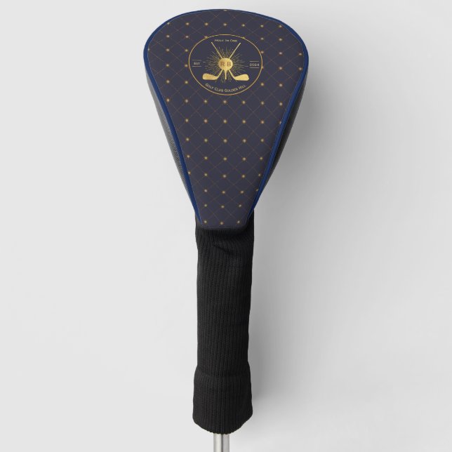 Personalisierte Gold-Golfklubs Golf Headcover (Vorderseite)