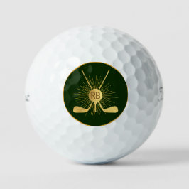 Personalisierte Gold-Golfklubs Golfball