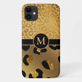 Personalisierte Gold- und Schwarzweißdrucke Case-Mate iPhone Hülle