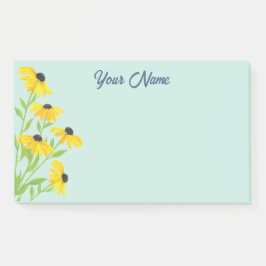 Personalisierte Golden Black Mit Augen Susan Blume Post-it Klebezettel