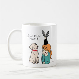Personalisierte Golden Reriever Mama-Kaffee-Tasse Kaffeetasse