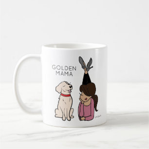 Personalisierte Golden Reriever Mama-Kaffee-Tasse Kaffeetasse