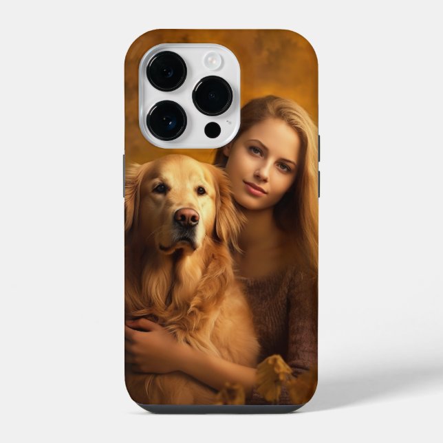 Personalisierte Golden Retriever Best Dog Mama iPhone Hülle (Rückseite)