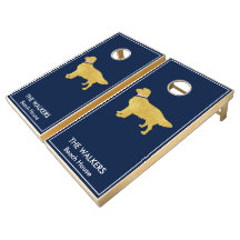Personalisierte Golden Retriever Silhouette Preppy