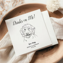 Personalisierte Goldendoodle-Hochzeit