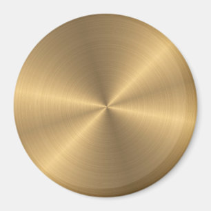 Personalisierte goldene metallische Radialstruktur Magnet