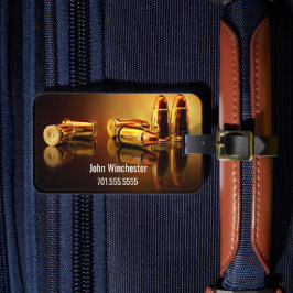 Personalisierte Goldene Patronen Gepäckanhänger