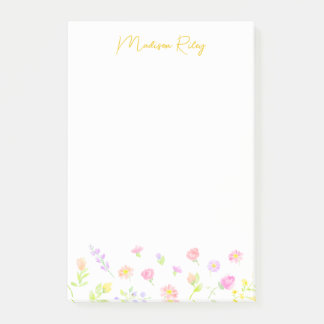 Personalisierte goldene Post-it-Notizen mit Pastel Post-it Klebezettel