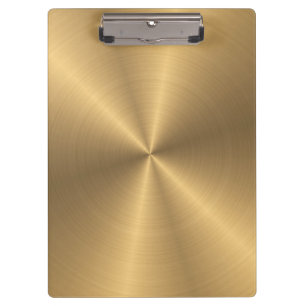 Personalisierte goldene radiale Metallstruktur Klemmbrett
