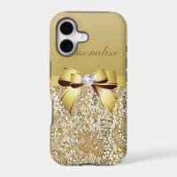 Personalisierte goldene Strasssteine, Schleife und