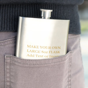 Personalisierte Goldene Text- oder Foto-Geschenke Flachmann