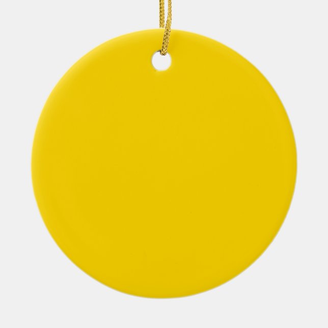 Personalisierte Goldfarbe Keramik Ornament (Vorne)