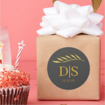 Personalisierte Goldfarbenprägung für Hochzeitsfei