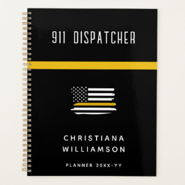 Personalisierte Goldflagge 911 Planer