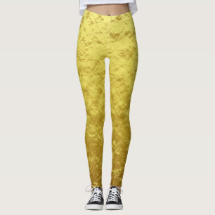 Personalisierte Goldfolie Leggings