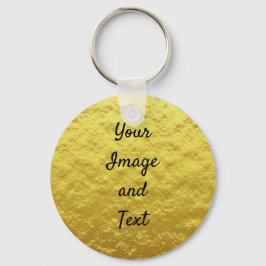 Personalisierte Goldfolie Schlüsselanhänger