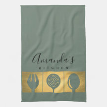 PERSONALISIERTE GOLDIMITAT SPOON FORK SKIMMER KOCH