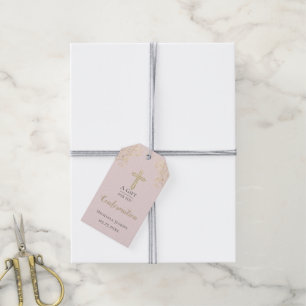 Personalisierte Goldkreuz-Bestätigung Geschenkanhänger