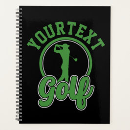 Personalisierte Golf ADD NAME Retro Pro Golfer Swi Planer