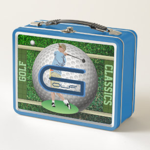 Personalisierte Golf Classics On-Field Metal Lunch Metall Brotdose
