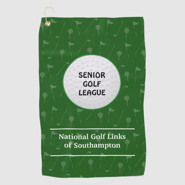 Personalisierte Golf Club League Mitglied Handtuch (Vorderseite)