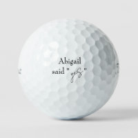 Personalisierte Golf-Engagement-Partei Gefallen