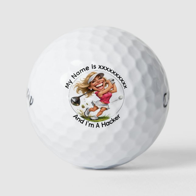 Personalisierte Golf-Hacker-Callaway-Golfbälle Golfball (Vorderseite)