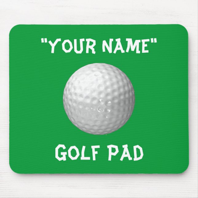 Personalisierte Golf-Mausunterlage Mousepad (Vorne)