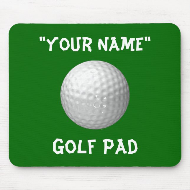Personalisierte Golf-Mausunterlage Mousepad (Vorne)