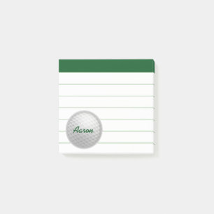 Personalisierte Golf-Post-it-Notizen-Geschenke Post-it Klebezettel