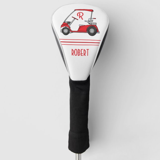 Personalisierte Golf-Schlagkopfabdeckung mit Namen Golf Headcover (Vorderseite)