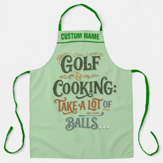 Personalisierte Golf-Schürze - Geschenk für BBQ-Ko Schürze