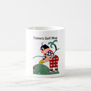 Personalisierte Golf-Tasse Kaffeetasse