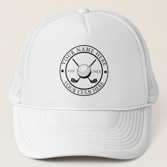 Personalisierte Golf Trucker Cap mit Club Logo-Pri Truckerkappe (Vorderseite)