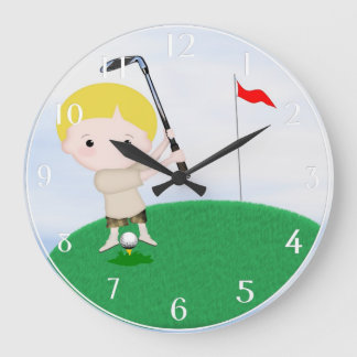 Personalisierte Golf-Wand-Uhr Große Wanduhr