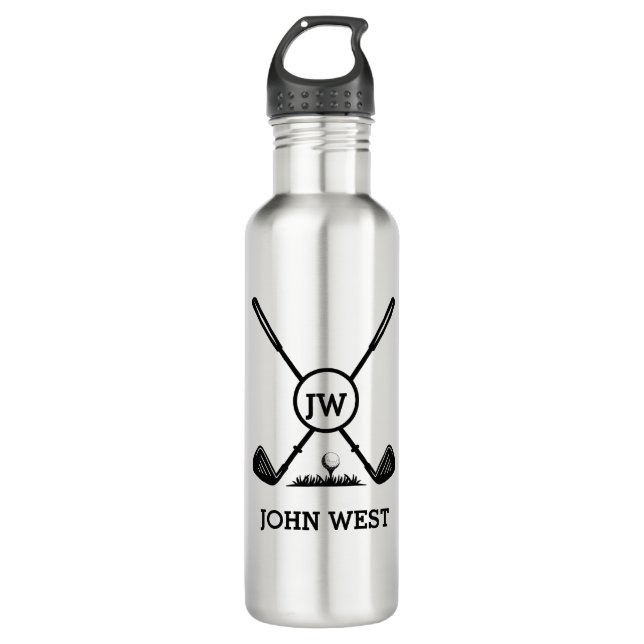 Personalisierte Golf Water Flasche Edelstahlflasche (Vorderseite)