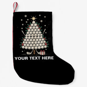 Personalisierte Golf-Weihnachtsbaum-Ausrüstung Fam Kleiner Weihnachtsstrumpf