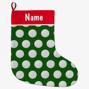 Personalisierte Golf Weihnachtsgeschenke Golf them Großer Weihnachtsstrumpf