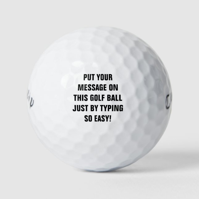Personalisierte Golfbälle (Vorderseite)