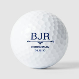 Personalisierte Golfbälle für Trauzeugen